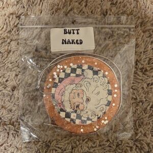 Santa Claus Freshie with Checkered Design